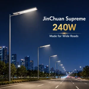 Solar Highway & Road Street Light IP66 LED Aluminum Plastic Shade Battery DC Power Supply High CRI 90 CCC RoHS Certified 5-Year
