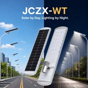 Solar Highway Street Light IP66 LED Aluminum Plastic Shade Battery DC Supply High CRI 90 CCC RoHS Certified 5-Year 200W