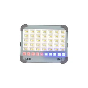Solar IP65 Garden Outdoor Light Portable Camping & BBQ Stall Floodlight LED Emergency Lighting Rechargeable