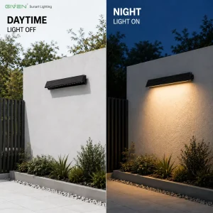 Solar IP65 LED Wall Washer Lamp 1080lm with Remote Control for Garden Landscape Lighting