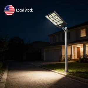 Solar IP65 SMD LED Street Light Outdoor 20000mAh Battery 3-Year Warranty Parking Areas Public Private Use