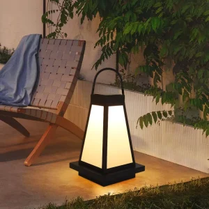 Solar IP65 Stainless Steel LED Garden Floor Lamp Outdoor Use Villa Lawn Hotel Decoration Camping Ambiance Portable Modern Design
