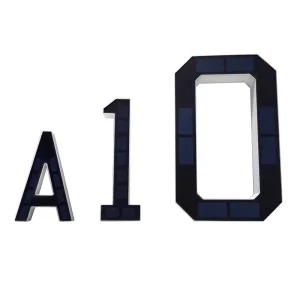 Solar Illuminated House Numbers Light IP65 Waterproof LED Address Plaque with Auto Night Sensor for Outside Home