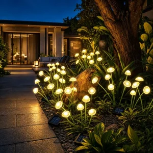 Solar Jellyfish Light Outdoor Stake LED IP65 Waterproof Wireless Control Rechargeable Battery 68cm RGB Warm White Garden Yard