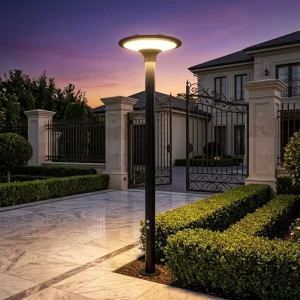 Solar LED Area Light Night to Dawn IP65 Waterproof Dusk to Dawn Outdoor Security Lamp for Garden Yard Pathway Lighting