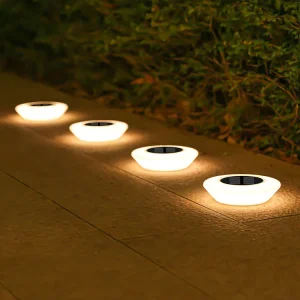 Solar LED Battery Included Underground Garden Light IP65 Waterproof 3500K Warm White for Landscape Outdoor Use
