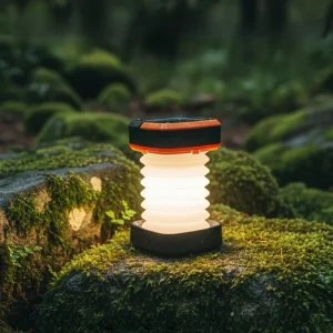Solar LED Camping Lantern Foldable Outdoor Light Rechargeable Waterproof Hiking Fishing Tent Emergency Lamp High Power USB Torch