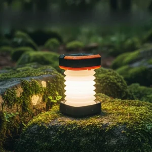 Solar LED Camping Lantern Portable Waterproof Flashlight Rechargeable Outdoor Tent Hiking Light Emergency High Power Garden Lamp