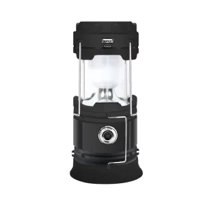 Solar LED Camping Light with Rechargeable Flashlight for Outdoor and Tent Use