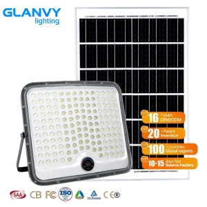 Solar LED Flood Light Outdoor 100W-500W IP66 ABS Wide Beam Angle Remote Control Garden Yard Light