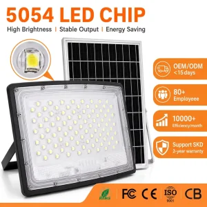 Solar LED Flood Light Remote Curved Surface Luminescence Ip67 Led Garden Lights LED Solar Light Motion Sensor Waterproof