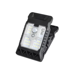 Solar LED Garden & Lawn Wall Light with PIR Motion Sensor Clip Mounting Design for Outdoor Pathway Security Lighting