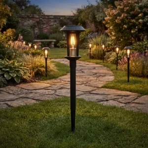 Solar LED Garden Light IP44 Waterproof 2700K Daylight 360 Beam Angle Plastic Solar Powered Modern ROHS Certified