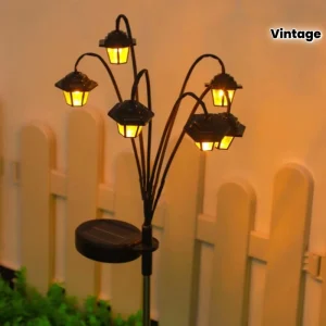 Solar LED Garden Lights for Outdoor Courtyard Rock Garden Security Device Christmas Indoor Lighting Holiday