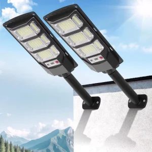 Solar LED IP65 Smart Street Light 300W 6500K Outdoor Garden Road Light with Induction Control
