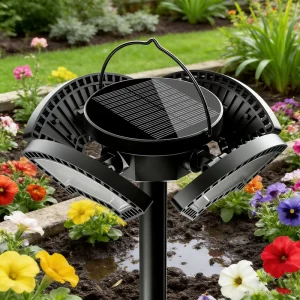Solar LED IP65 Waterproof Round Floor Plug Light Adjustable Angle Outdoor Courtyard Path Parking Lot Garage Landscape Lighting