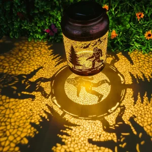 Solar LED IP65 Waterproof Small Bigfoot Garden Decoration Outdoor Lamp for Women Mom Yard Courtyard Backyard Porch