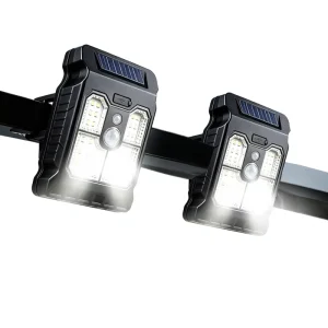Solar LED IP66 Waterproof Outdoor Wall Lamp Clip-On Motion Sensor Courtyard and Lawn Light for Home Use