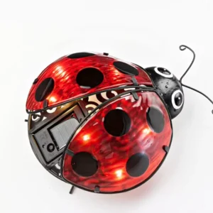 Solar LED Ladybug Garden Lights IP44 Warm White 3500K CRI90 for Outdoor Home Path