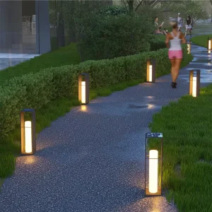 Solar LED Landscape Lawn Light Waterproof Garden Decorative Light for Villa Terrace IP65 Rating AC Power Supply
