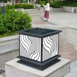 Solar LED Lawn Lamp for Villa Garden Patio Weatherproof Outdoor Accent Light Durable Abstract Design Outdoor Landscape Lighting