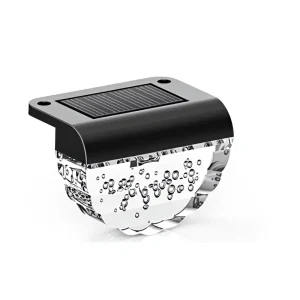Solar LED Modern Step Lamps Outdoor Waterproof Deck Lighting for Yard Patio Garden Pool Stair Fence Railing Ornament