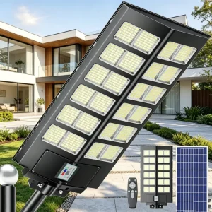 Solar LED Outdoor Lights ABS Plastic Highway Remote Control Ultra Bright High-Power Street Lights
