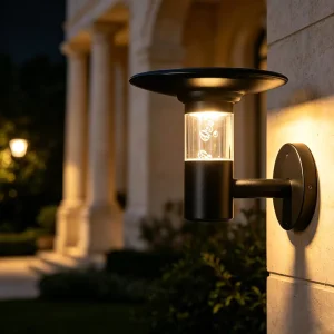 Solar LED Outdoor Wall Light for Garden Courtyard Passage Villa Door
