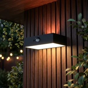 Solar LED Outdoor Waterproof Double Lighting Wall Lamp for Courtyard Home Villa with Atmosphere Lighting