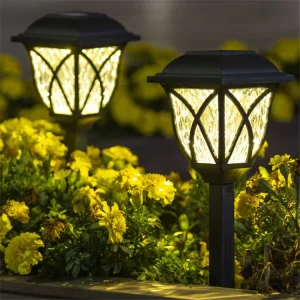 Solar LED Path Lights Garden Stake Lawn Lamp for Outdoor Landscape Yard Patio Hallway