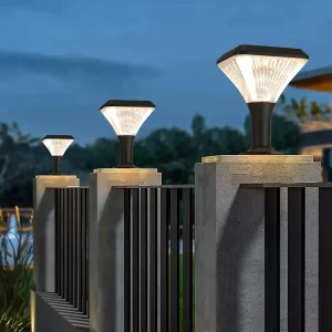 Solar LED Pillar Light IP65 Waterproof Outdoor Garden Fence Post Cap Lamp Patio Yard