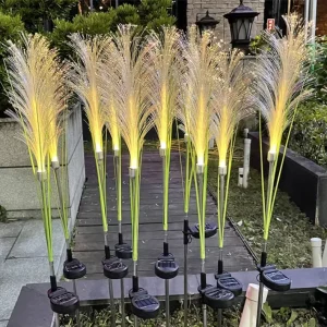 Solar LED Reed Lights IP66 Waterproof Outdoor Landscape Lights for Garden Yard Patio Festival Decoration