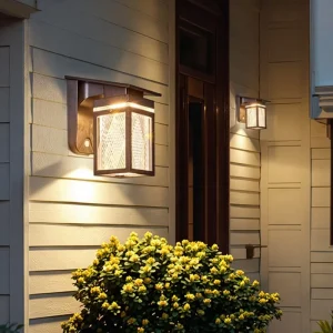 Solar LED Square Outdoor Wall Light IP65 Waterproof Weatherproof Garden Lights for Home Yard