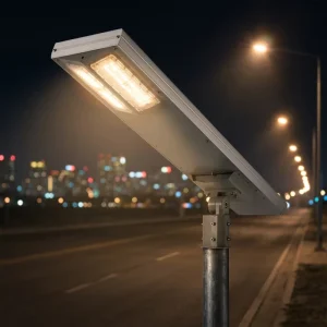 Solar LED Street Lamp IP65 Outdoor Lighting AI Control MPPT Charge Aluminum Solar LED Street Lights for Highway Road