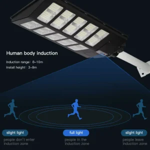 Solar LED Street Light 50W-150W Super Bright Plastic Garden Decorative Smart Sensor Control