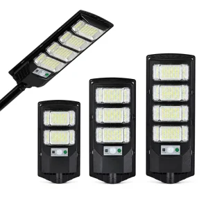 Solar LED Street Light IP65 ABS Battery 3-Year Warranty High Brightness Remote Control Smart Control Roads Parks Rural Areas