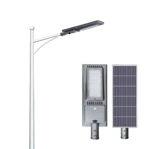 Solar LED Street Light IP66 Rated Aluminum Construction with Battery DC Power Supply for Highway Use
