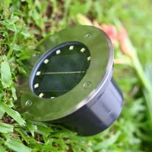 Solar LED Underground Garden Light 3000K IP65 Aluminum Outdoor Landscape Light for Garden Pathway