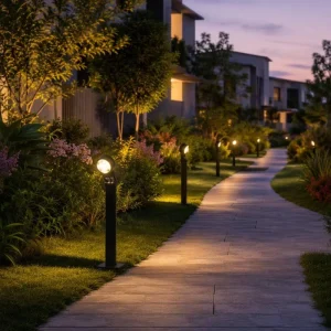 Solar LED Wall Lamp For Garden Courtyard IP65 Waterproof Aluminum Outdoor Light