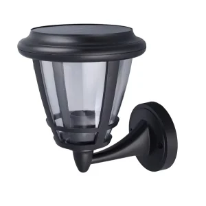 Solar LED Wall Lamp Waterproof Outdoor Garden Light Courtyard Balcony Fence Wall Light Remote Control Light Sensor 3 Colors 2W