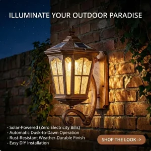 Solar LED Wall Light IP65 Waterproof Aluminum Battery Included Remote Control Retro Style Outdoor Garden Villa Exterior Balcony