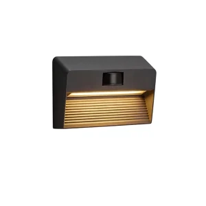 Solar LED Wall Light Waterproof Aluminum Outdoor Step, Stair, Deck, Porch, Courtyard, or Landscape Sconce