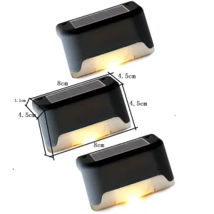 Solar LED Waterproof Decorative Step for Courtyard Wall Railing Stairs Sensor Controlled IP65 Rated CE Certified