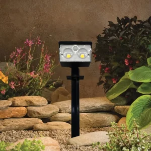 Solar Landscape Spotlights Wireless Yard Wall Pathway Ground Lawn Patio Waterproof Outdoor LED Solar Garden Lights