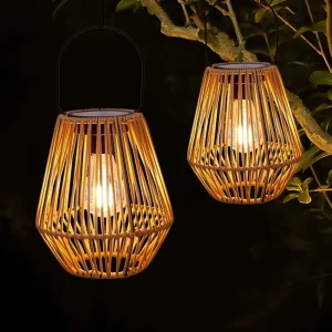 Solar Lanterns Outdoor Waterproof Hanging Solar Lights Decoration for Garden Yard Patio Porch Trees Lawn Pathway