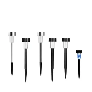 Solar Lawn Lights Waterproof In Ground Stainless Steel Multi Color Outdoor Villa Courtyard Landscape Lighting for Patios Gardens