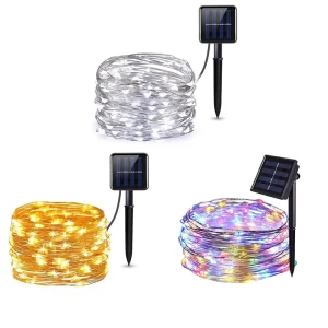 Solar Led Garden Lights Outdoor with Remote, LED Fairy Lights, Waterproof Strip Light, 100 Outdoor for Garden, Patio, Front Door