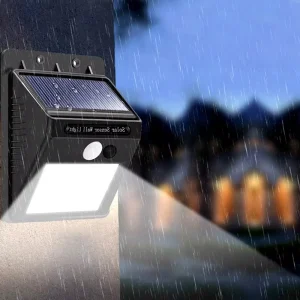 Solar Led Light Outdoor Lamp 20LED PIR Motion Sensor Wall Lights Sconce IP65 Waterproof 3000K/10000K Color Temp 2-Year Warranty