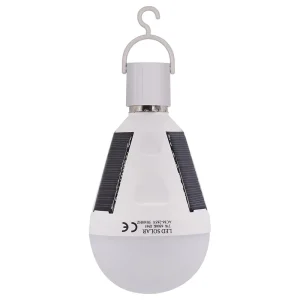 Solar Light Bulb E27 7W 12W Battery Portable Lanterns Solar Light Emergency Rechargeable Camping Garden Lights