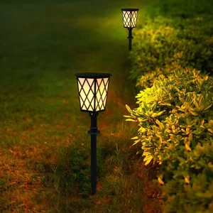 Solar Light Flickering Flame LED Lights with a Variety of Installation